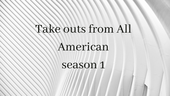 Take outs From All American.